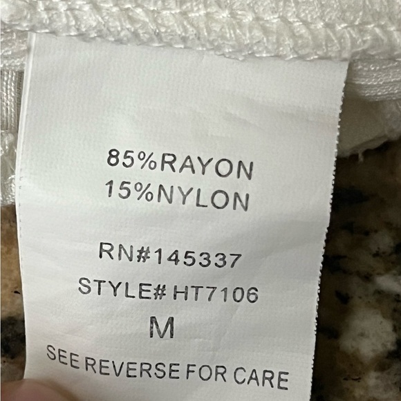 HESPERUS ivory Ribbed Corset Strappy Crop Top Party Night Out Beach Summer M - Picture 5 of 7